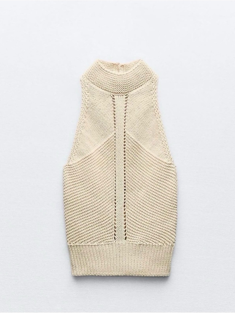 NWT Zara Sleeveless Halter Knit Top